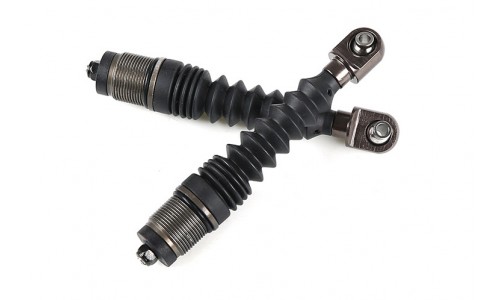 Shock Shaft (8mm) Set w/Alloy ball ends - 2Pcs FRONT - GREY | Rovan Sports